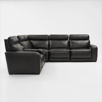 summit black sectional   