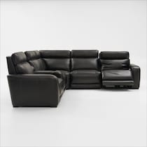 summit black sectional   