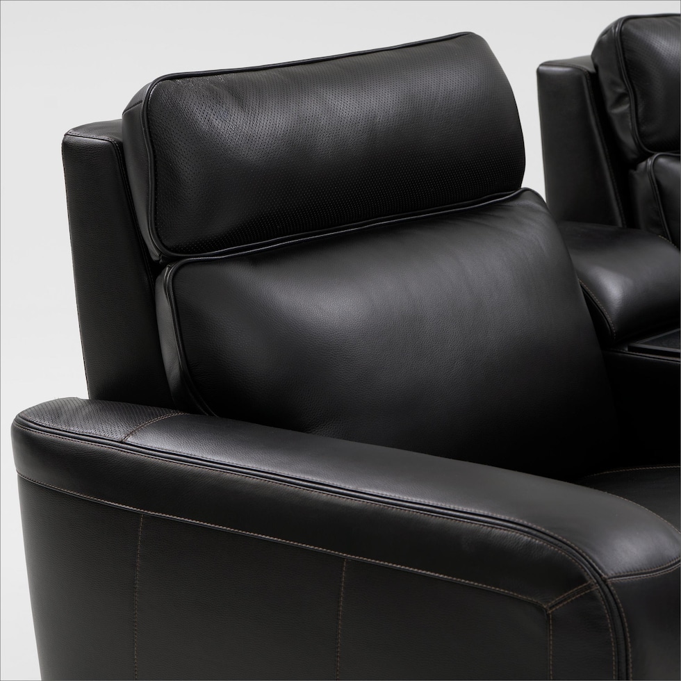 summit black sectional   