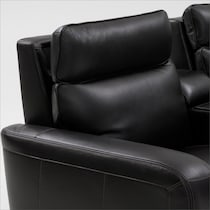 summit black sectional   