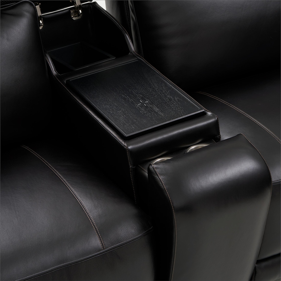 summit black sectional   