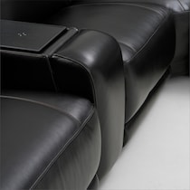 summit black sectional   