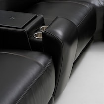 summit black sectional   