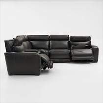 summit black sectional   