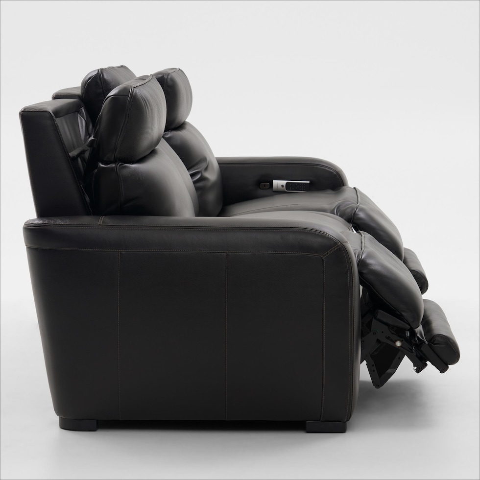 summit black sofa   