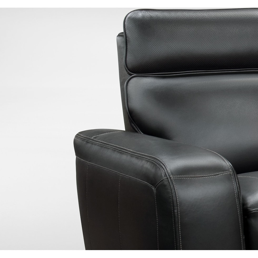 summit black sofa   