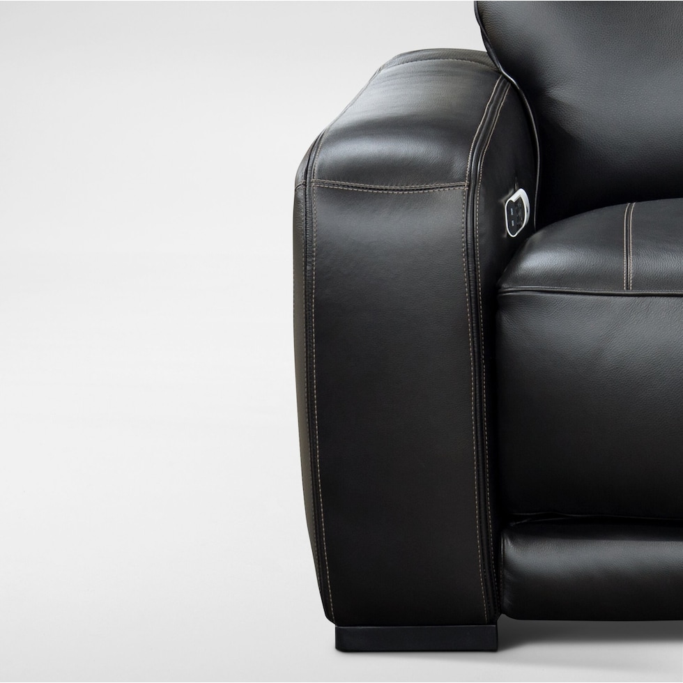 summit black sofa   
