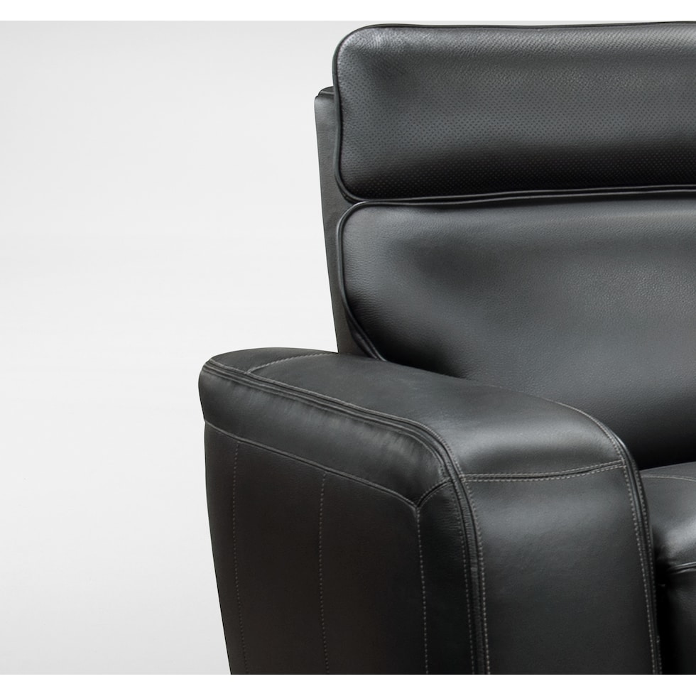 summit black sofa   