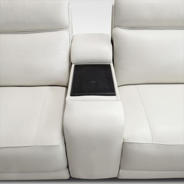 Summit Triple-Power 7-Piece Reclining Sectional with Immersive Sound and Two Consoles