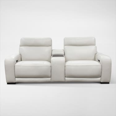 Summit Triple-Power 3-Piece Reclining Sofa with Immersive Sound and Console