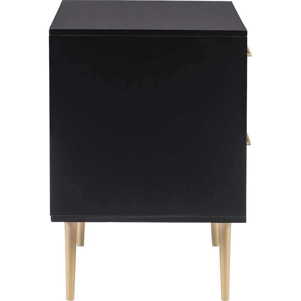 sumo black nightstand   