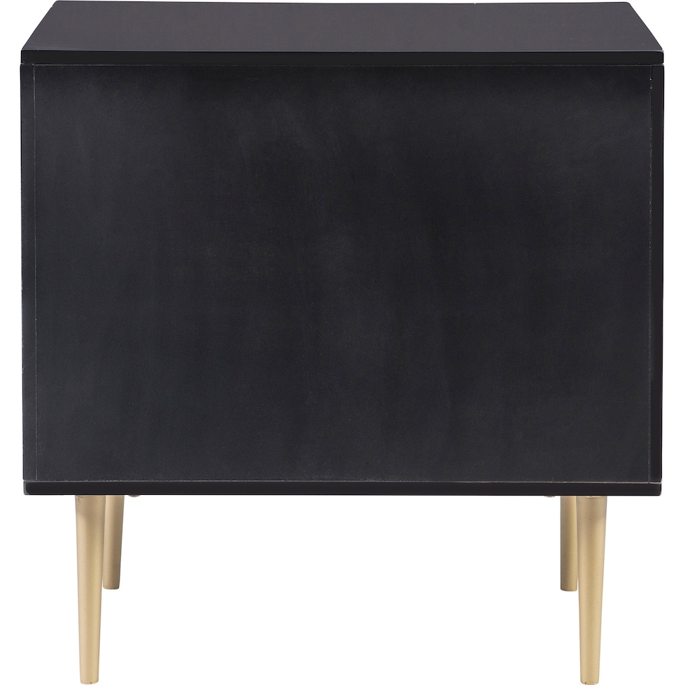 sumo black nightstand   