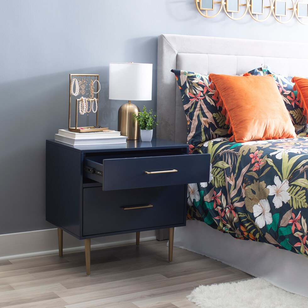 sumo blue nightstand   