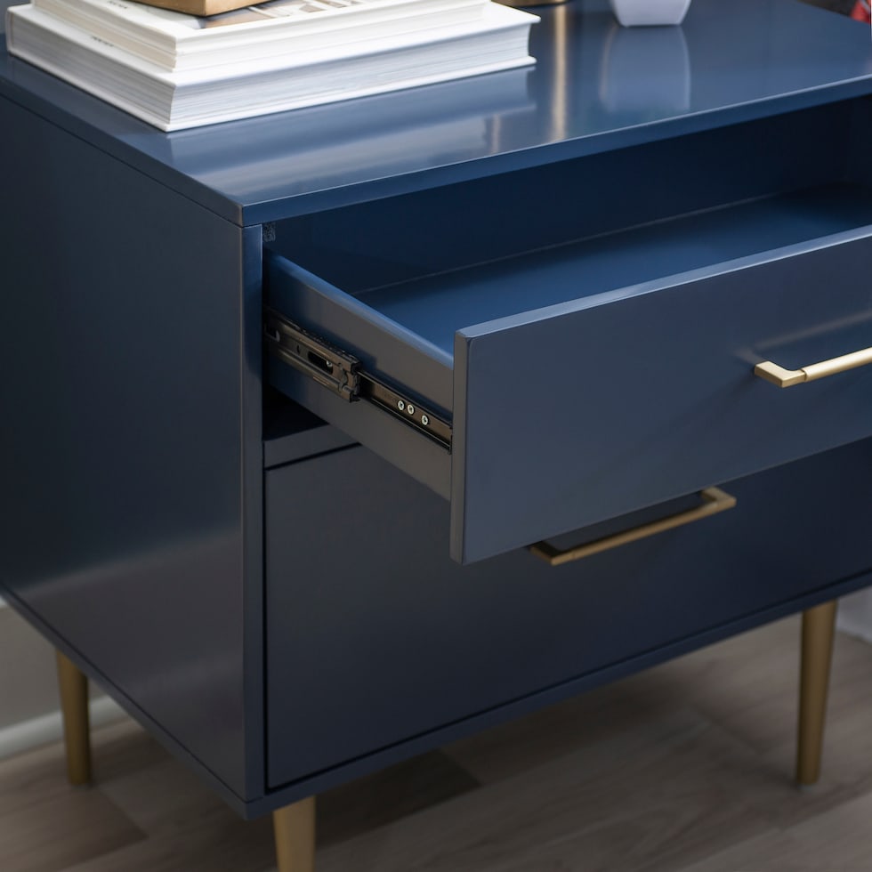 sumo blue nightstand   