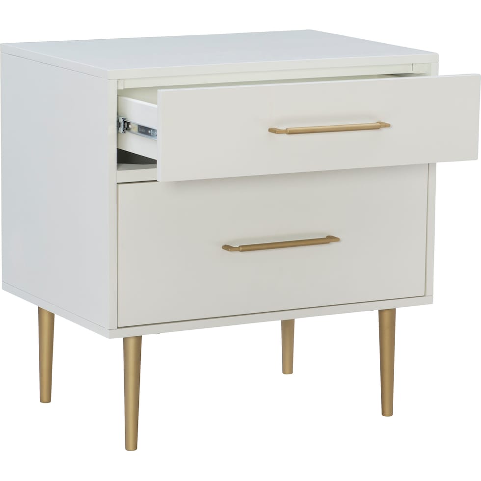 sumo white nightstand   