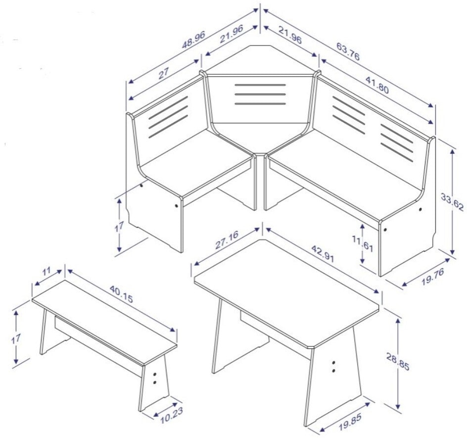 Sunday Dining Table Banquette and Bench Value City Furniture
