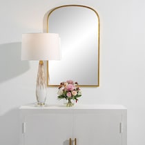 suni gold leaf mirror   