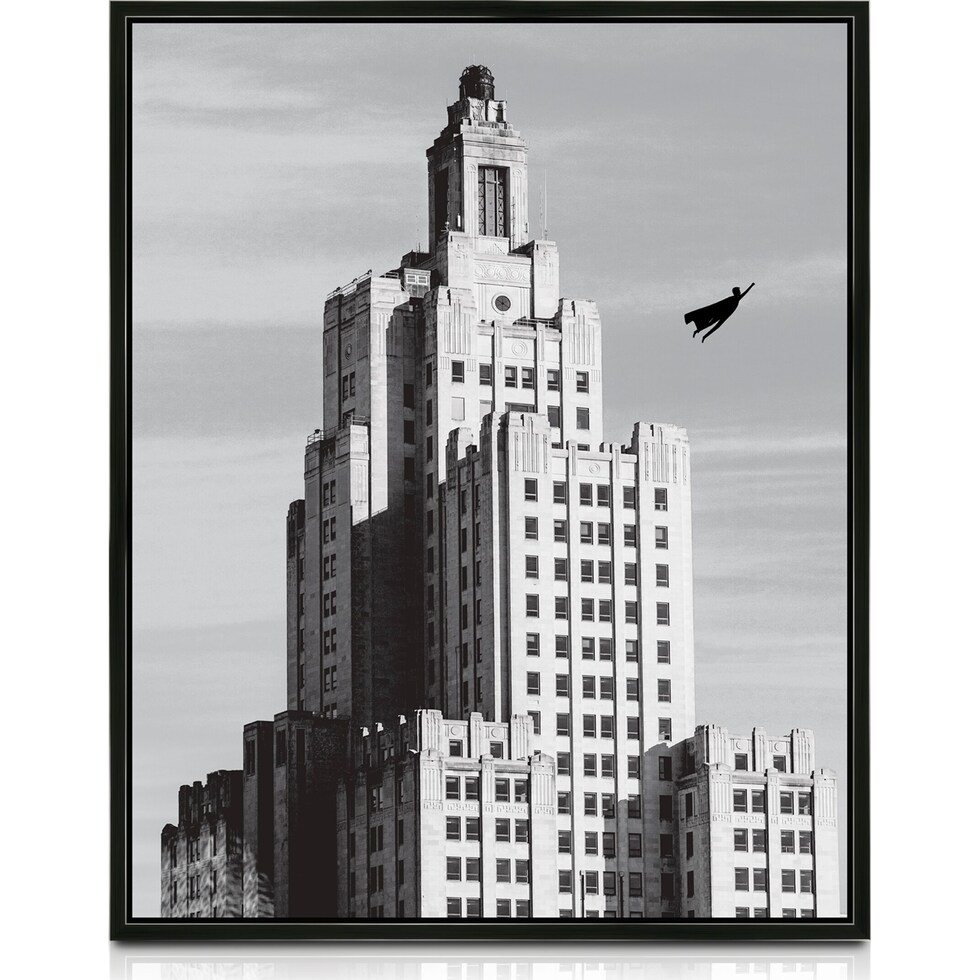 super hero black and white wall art   