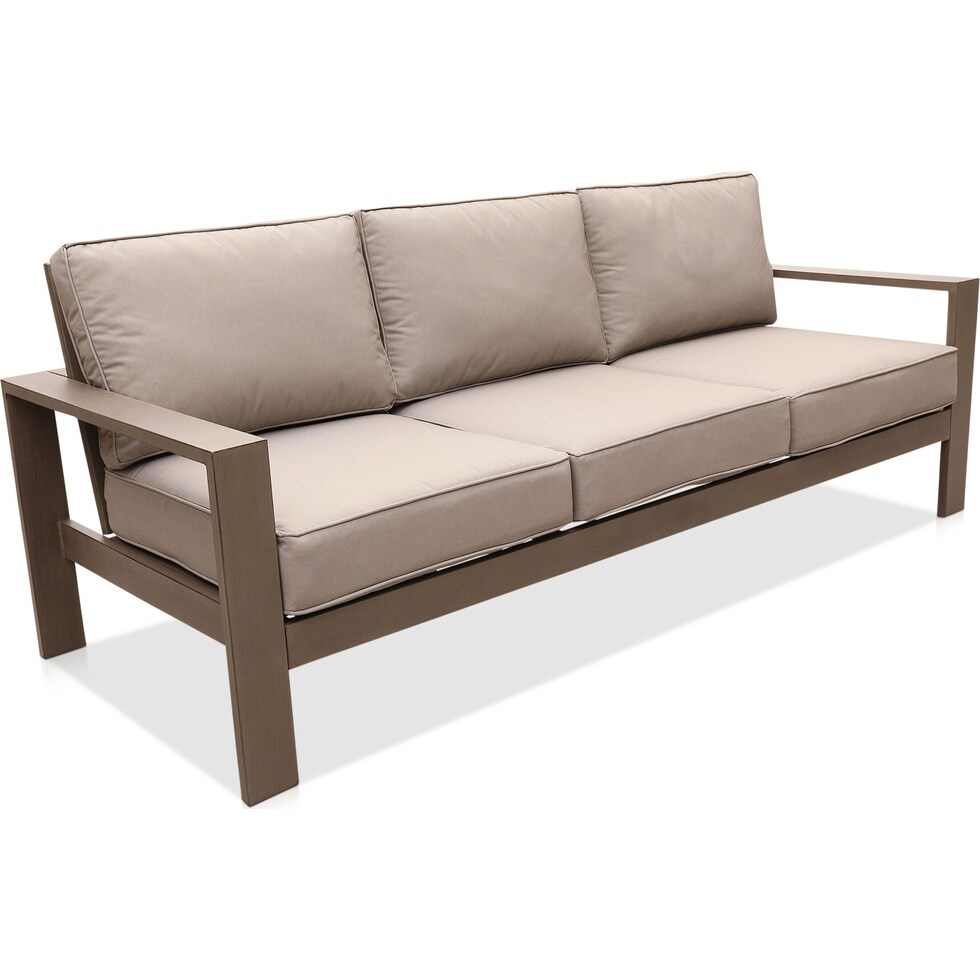 surfside neutral outdoor sofa   
