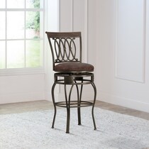 susan dark brown bar stool   