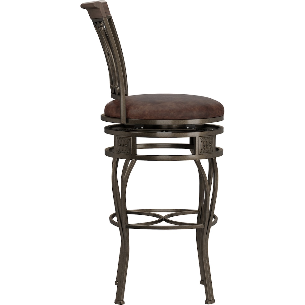susan dark brown bar stool   