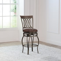 susan dark brown counter height stool   