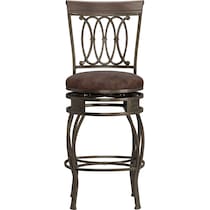 susan dark brown counter height stool   