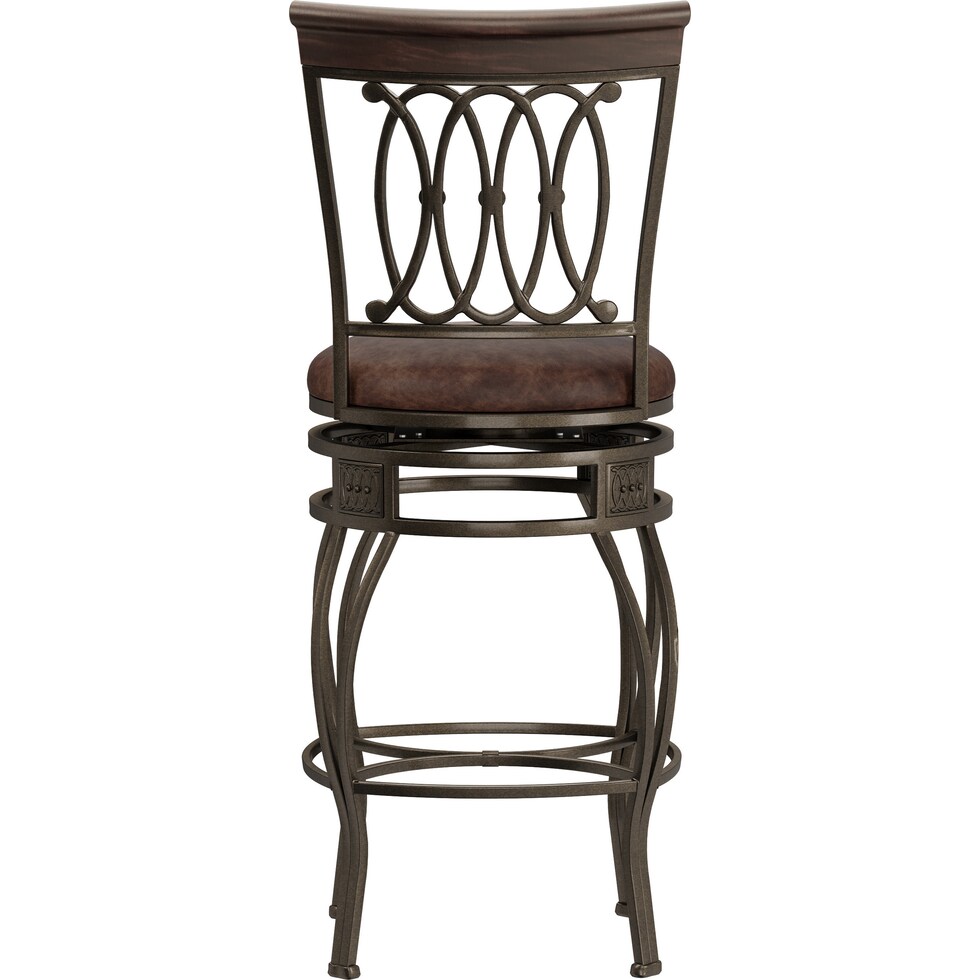 susan dark brown counter height stool   