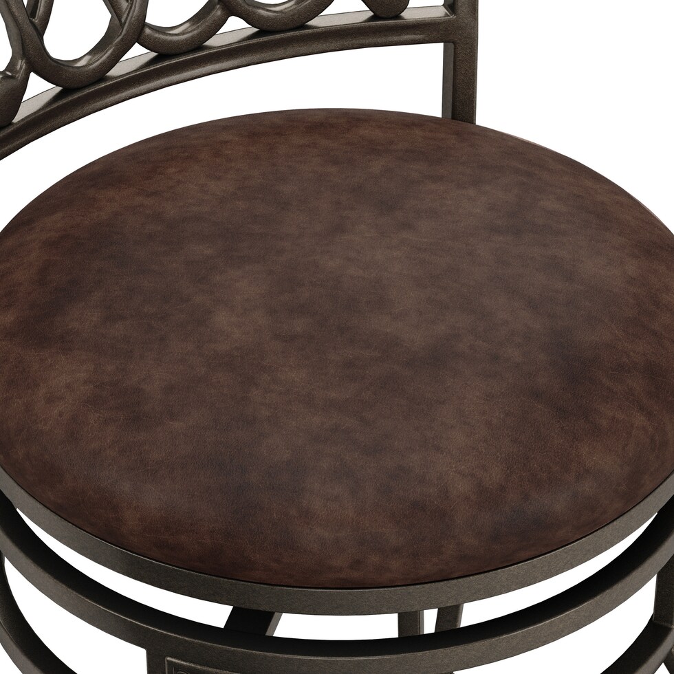 susan dark brown counter height stool   