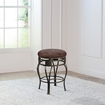 susan dark brown counter height stool   