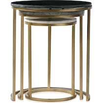 sutton black and gold nesting tables   