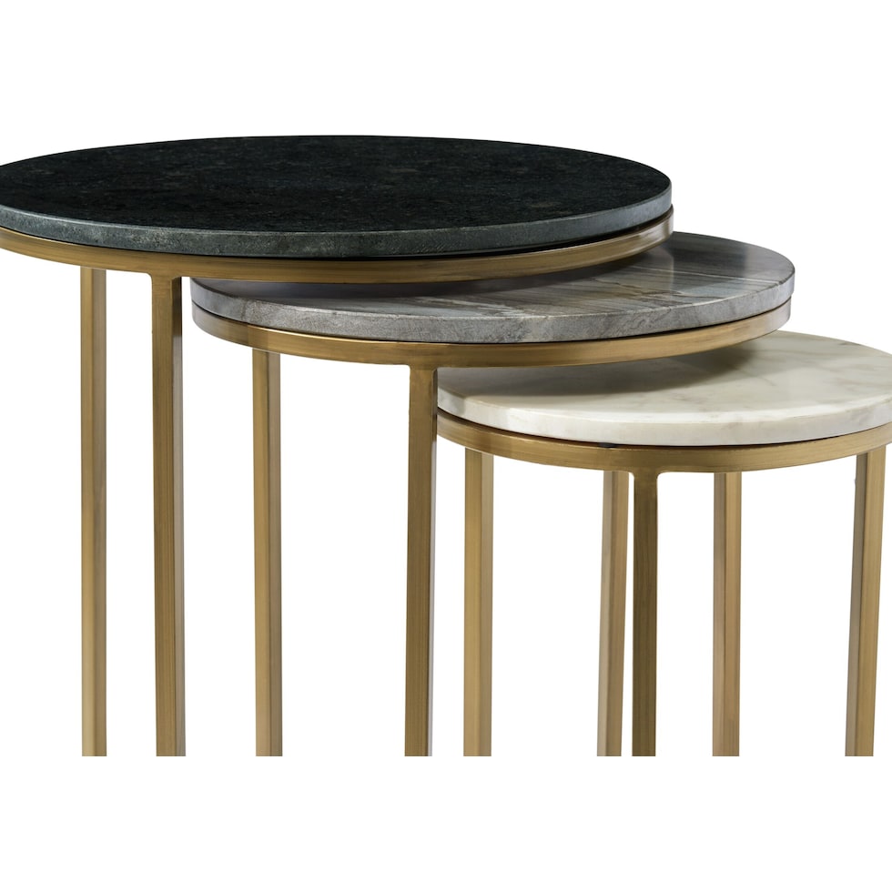 sutton black and gold nesting tables   