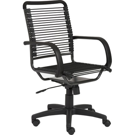 Suze High Back Office Chair - Black/Black