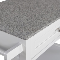 swanson white kitchen cart   