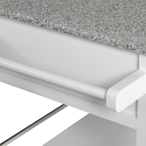 swanson white kitchen cart   