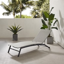 swell gray outdoor chaise   