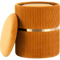 swift gold orange ottoman   