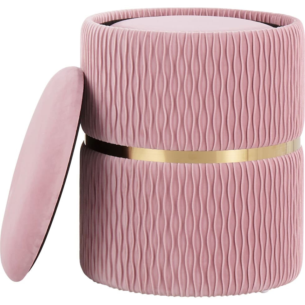 swift gold pink ottoman   