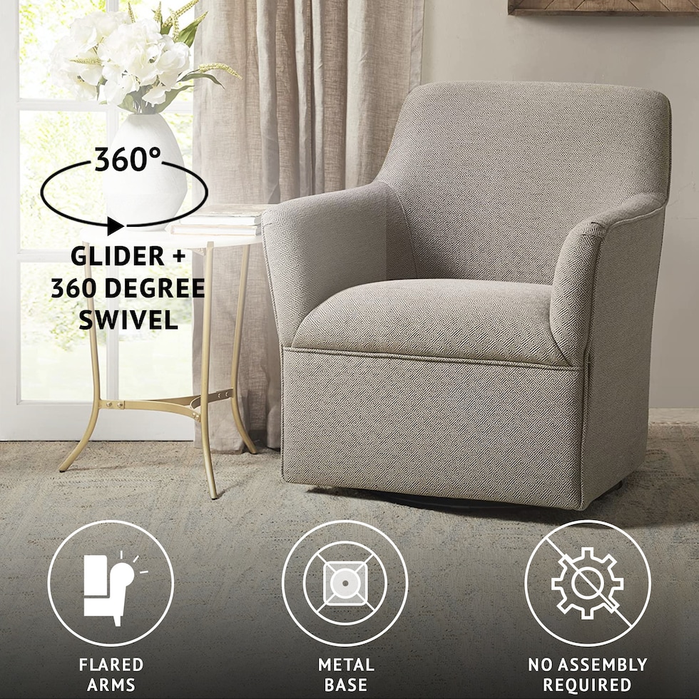 sycamore gray accent chair   