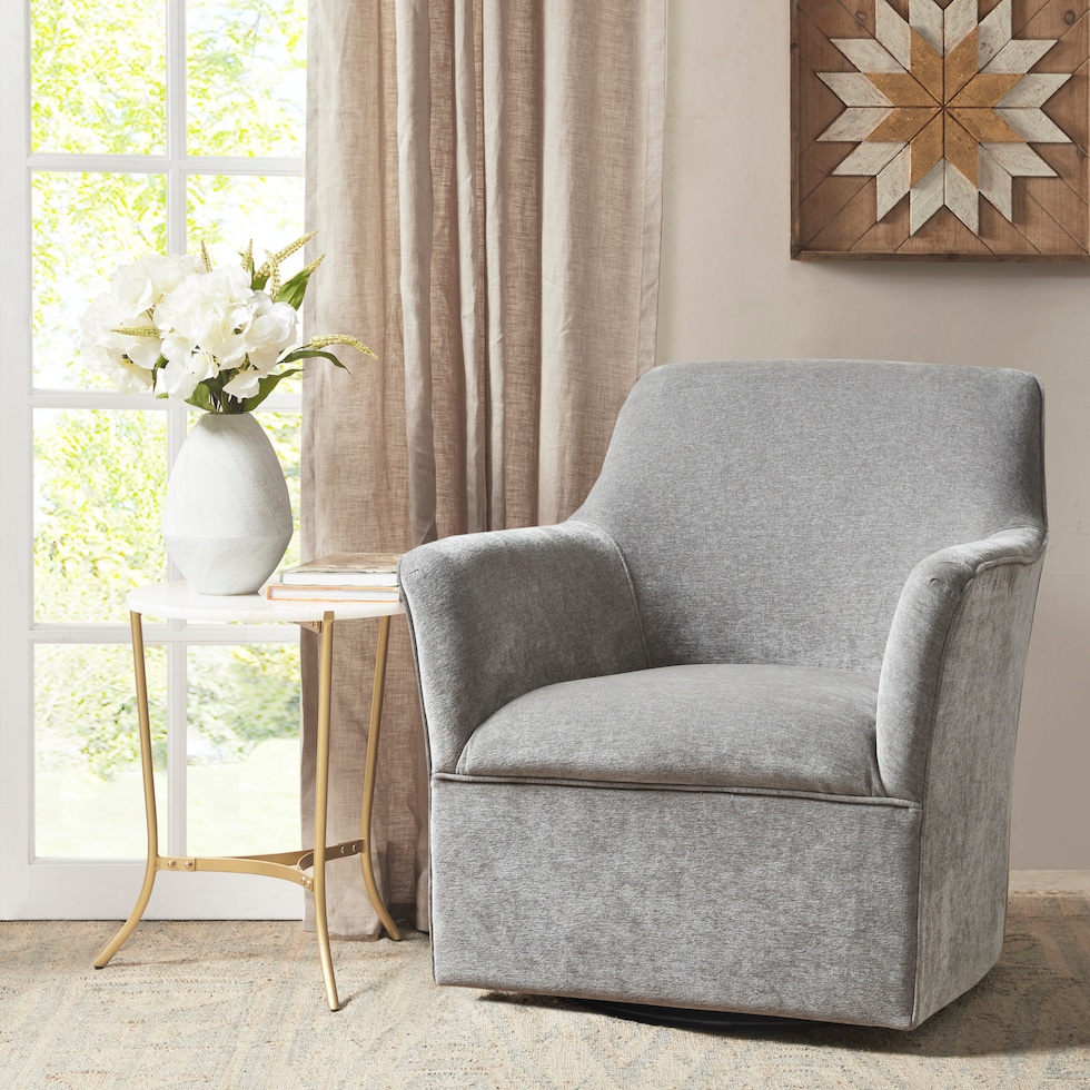 sycamore gray accent chair   