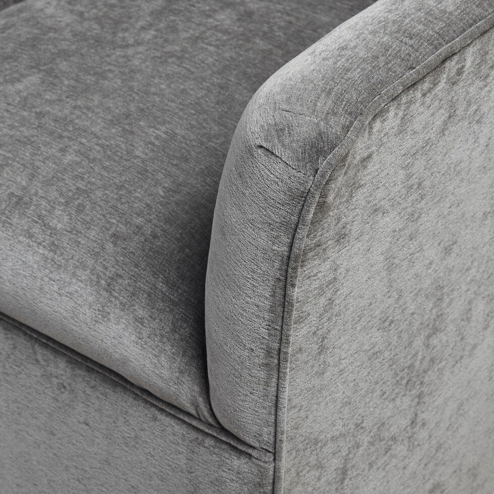 sycamore gray accent chair   