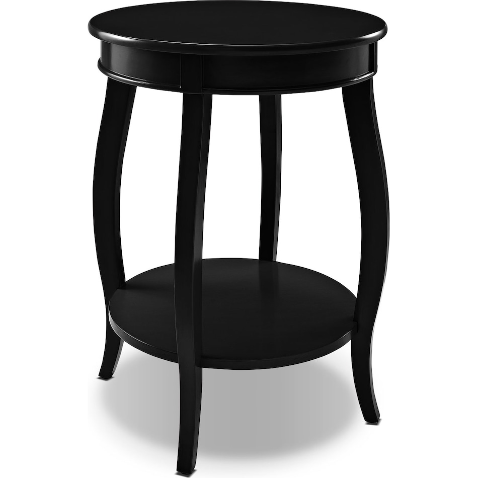 sydney black side table   