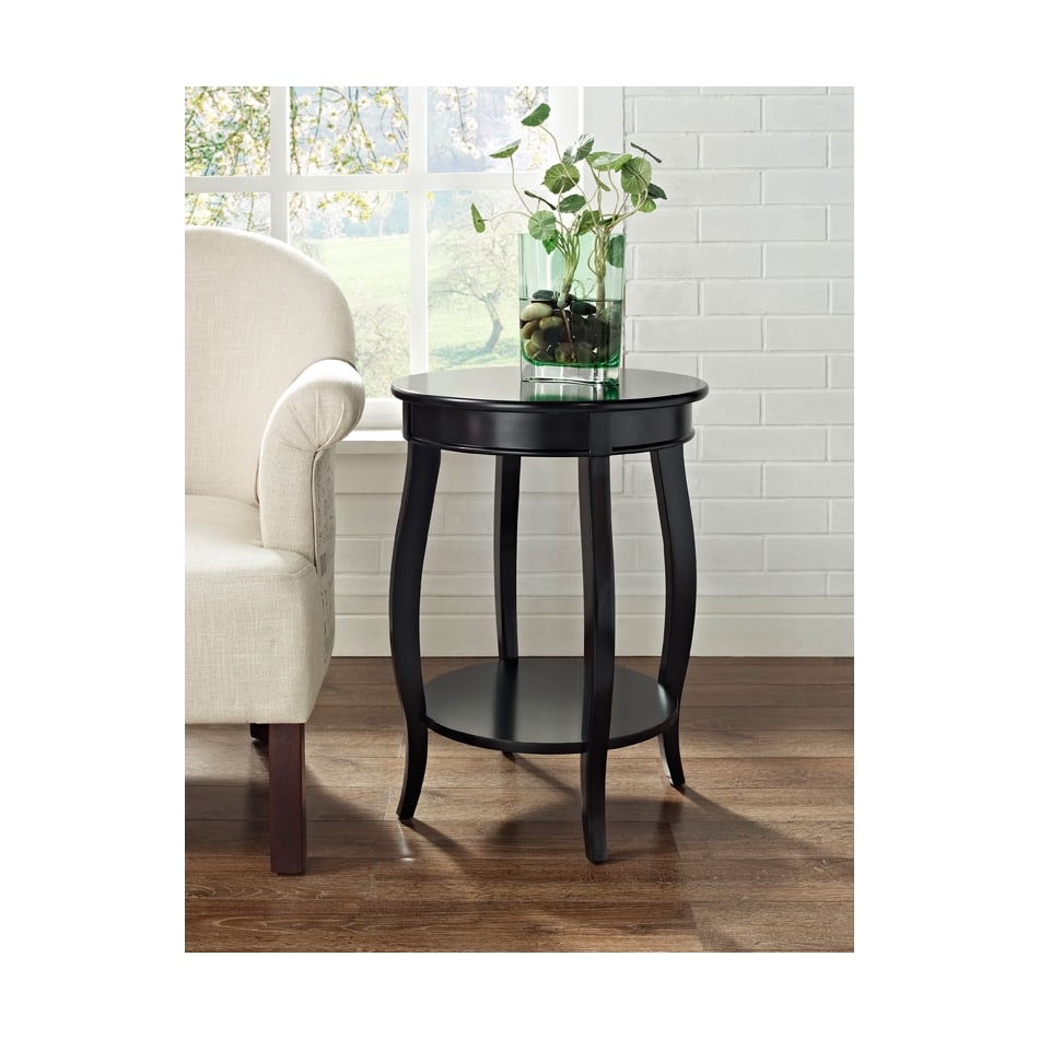 sydney black side table   