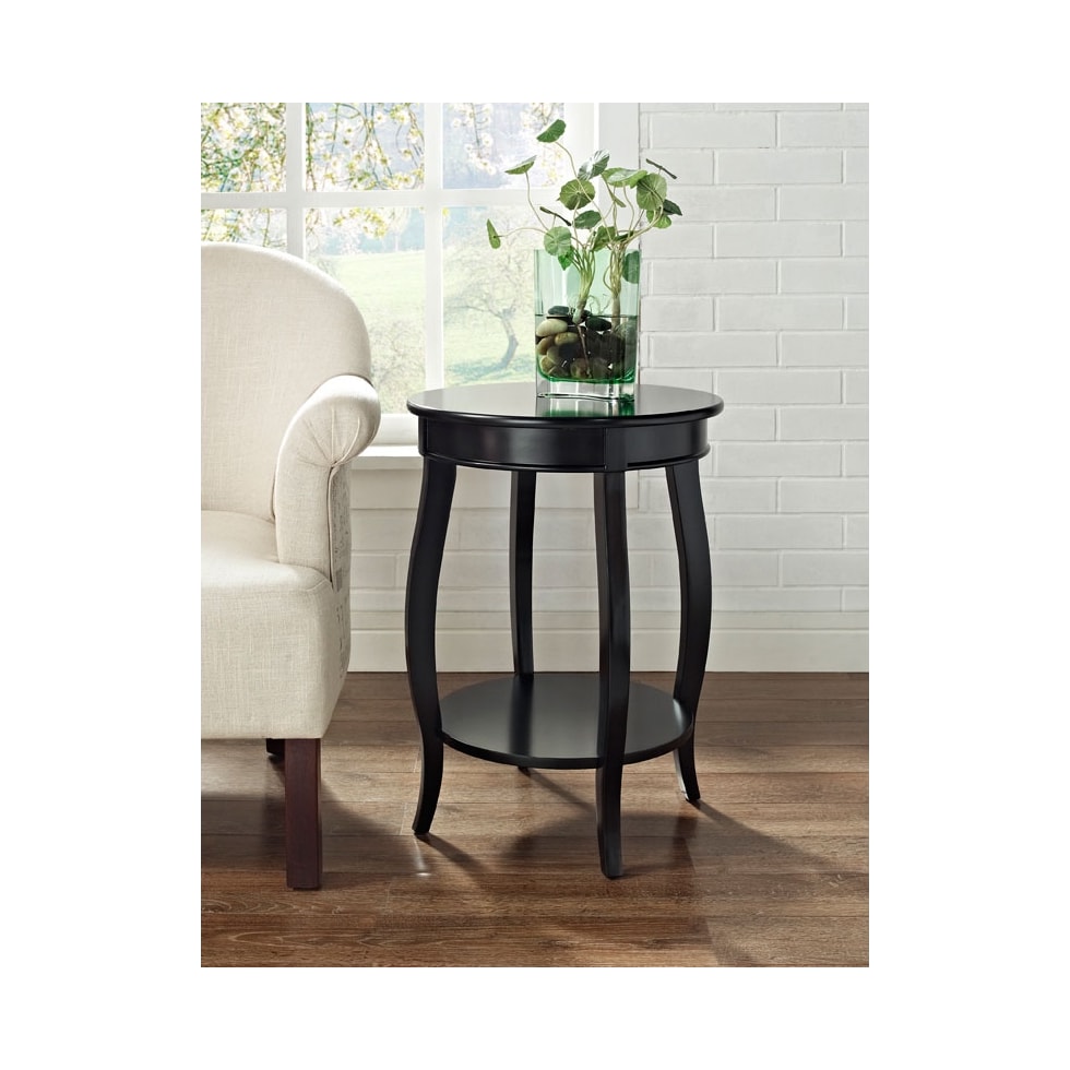 sydney black side table   