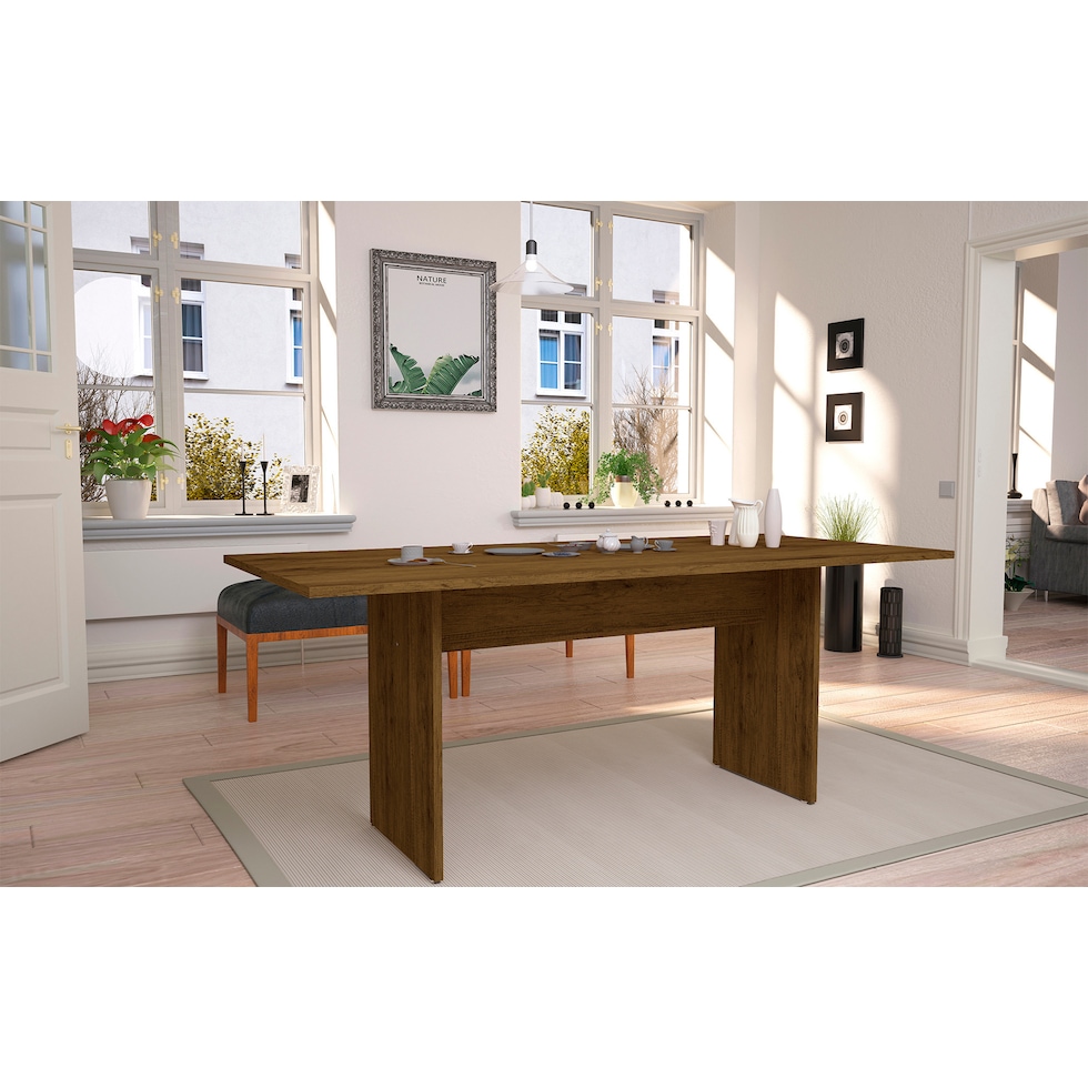 sylvan light brown dining table   