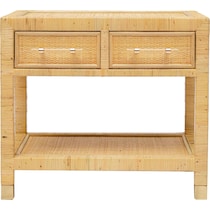 sylvie light brown nightstand   