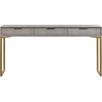 tachi gray console table   