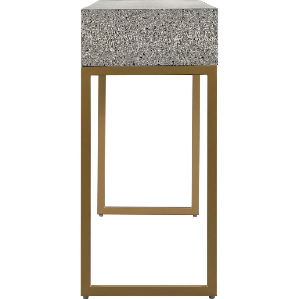 tachi gray console table   