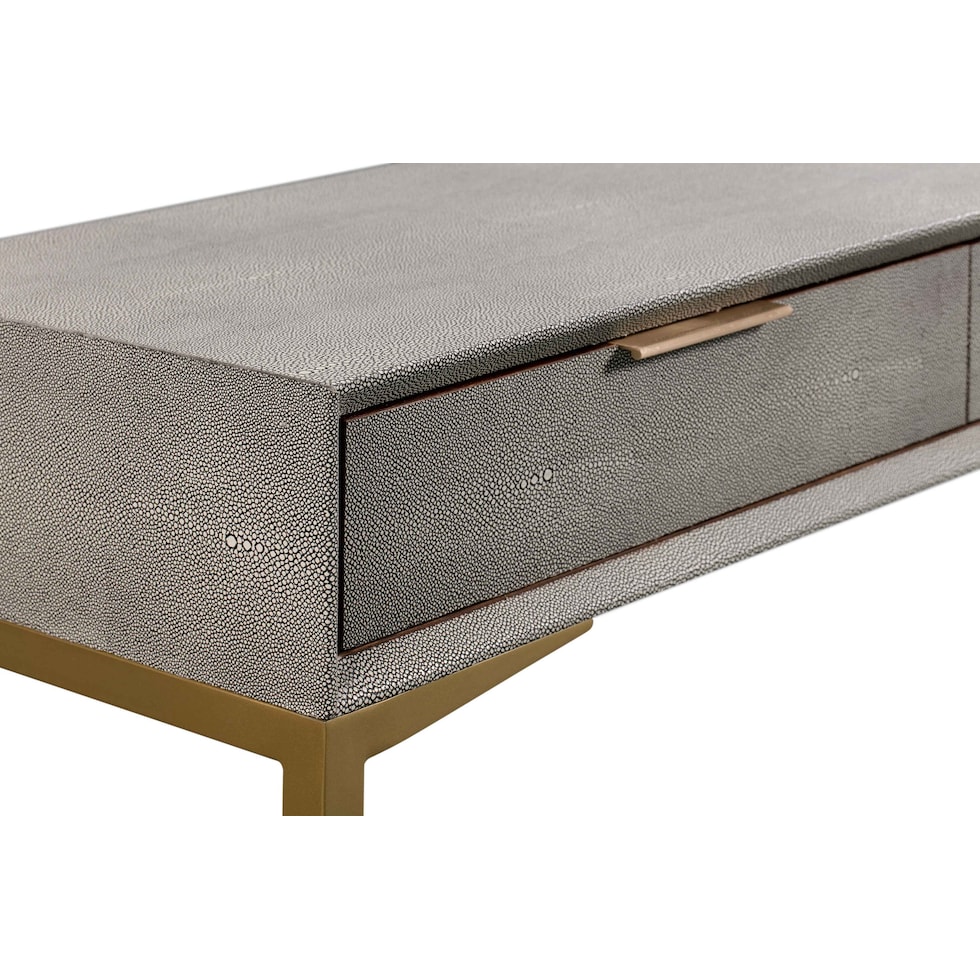 tachi gray console table   