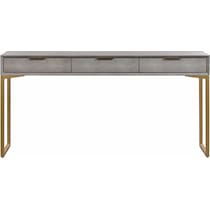 tachi gray console table   